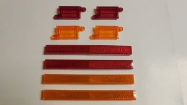 Picture of 1970-1971 Cuda Barracuda & Fury Vans Auto Side Marker Reflector Lens Set