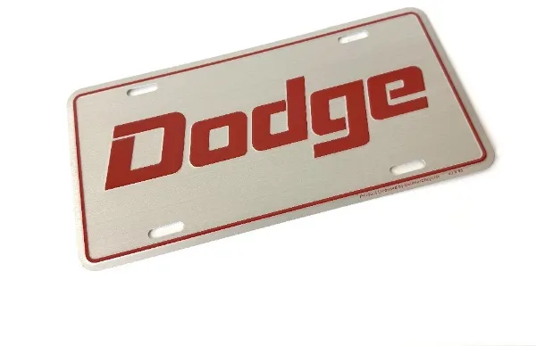 Picture of DODGE License Plate