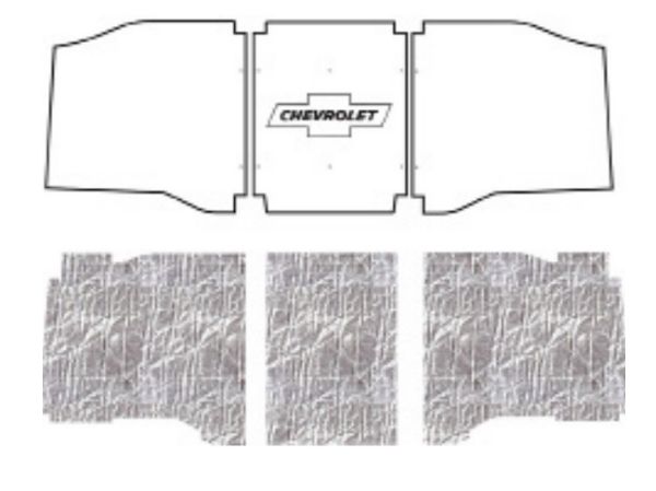 Picture of 1962-1966 Chevrolet C10 Truck AcoustiHOOD Under Hood Liner Cover with Chevrolet and Bowtie Logo