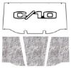 Picture of 1969-1972 Chevrolet C10 Truck AcoustiHOOD Under Hood Liner Cover with Chevrolet and Bowtie Logo