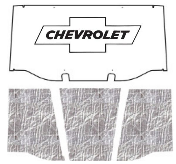 Picture of 1969-1972 Chevrolet C10 Truck AcoustiHOOD Under Hood Liner Cover with Chevrolet and Bowtie Logo