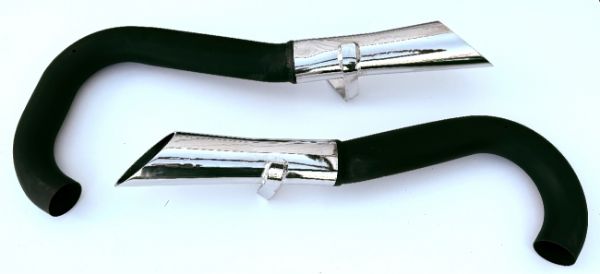 Picture of 1970 Cuda AAR and Challenger T/A Chrome Exhaust Tips Extensions