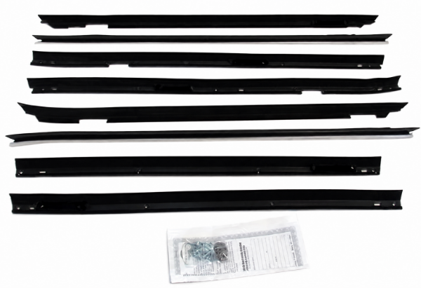 Picture of 1980-89 Cadillac Fleetwood & DeVille 4 Door Authentic Window Felts Whiskers Kit - RWD Car Only (8pcs)