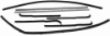 Picture of 1961-66 Ford F-100/F-250 Pickup Truck Superkit Authentic Window Felts Whiskers Kit, Division Bars & Upper Channels - Black Bead (8pcs)