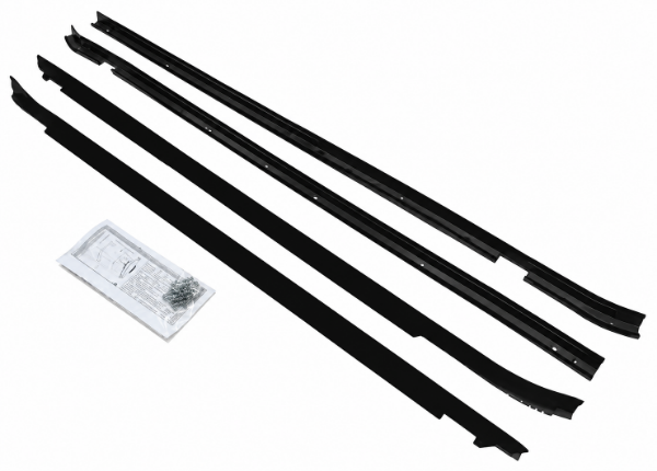Picture of 1977-79 Cadillac Fleetwood Brougham Doors Only Authentic Window Felts Whiskers Kit (4pcs)