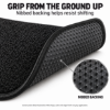 Illustration of ACC carpet floor-mat nibbed backing. Nibbed backing helps resist shifting; mat shape, color and edge finish vary by application.