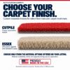 Choose your carpet finish: ACC Cutpile and ultra plush Essex material comparison (illustrative) - Proudly Made in the USA
