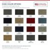 ACC Essex color options for ACC-LM-13049: 16 ultra plush Essex colors - Proudly Made in the USA