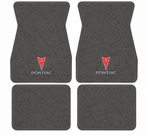 Picture of 1969 Pontiac Firebird Trans Am Floor Mats, Loop Carpet with Embroidered Logos - 4 Piece