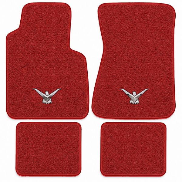 Picture of 1958-1963 Ford Thunderbird Floor Mats, Loop Carpet with Embroidered Logos - 4 Piece