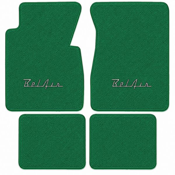 Picture of 1955-1957 Chevrolet Bel Air Floor Mats, Daytona Carpet with Embroidered Logos - 4 Piece