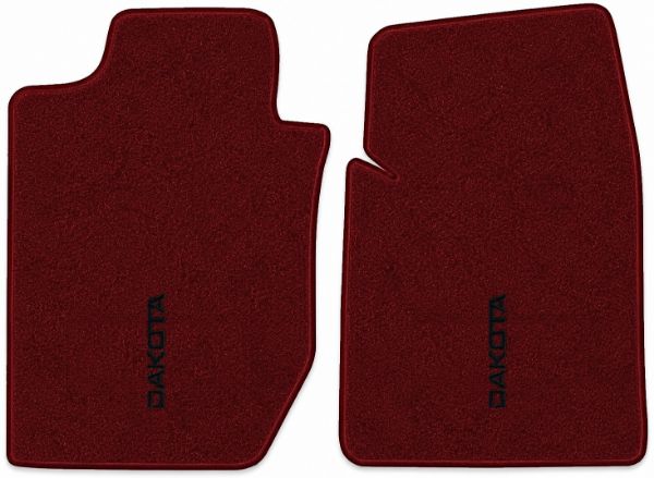 Picture of 1987-1996 Dodge Dakota Floor Mats, Cutpile Carpet with Embroidered Logos, Front Row - 2 Piece