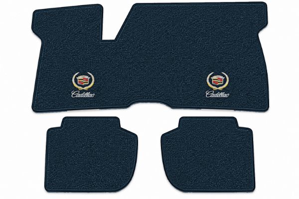 Picture of 1971-1973 Cadillac Eldorado Frt & Rrs Floor Mats, Loop Carpet with Embroidered Logos - 3 Piece