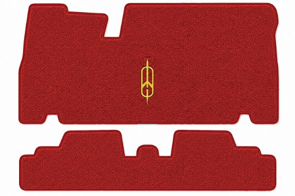 Picture of 1966-1970 Oldsmobile Toronado Frt & Rr Floor Mats, Loop Carpet with Embroidered Logos - 2 Piece