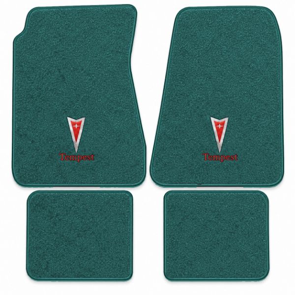 Picture of 1968-1970 Pontiac Tempest Floor Mats, Loop Carpet with Embroidered Logos - 4 Piece