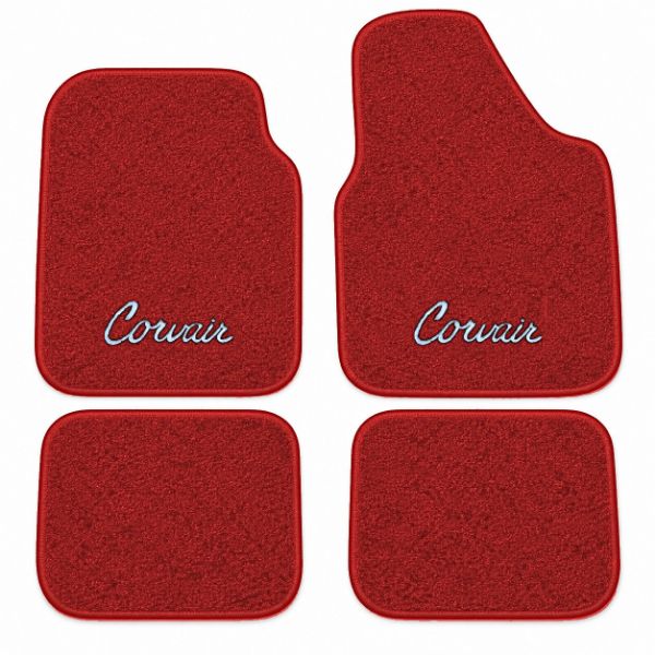 Picture of 1965-1969 Chevrolet Corvair Floor Mats, Loop Carpet with Embroidered Logos - 4 Piece