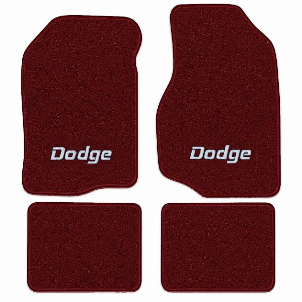 Picture of 1982-1983 Dodge 400 2DR/4DR Floor Mats, Cutpile Carpet with Embroidered Logos - 4 Piece