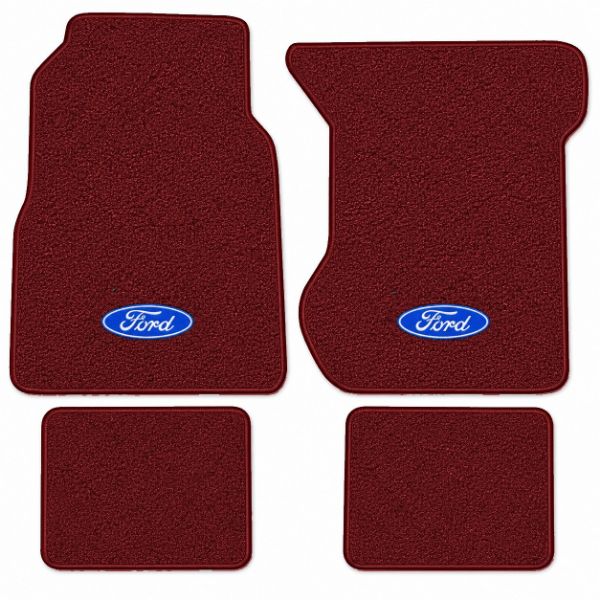 Picture of 1969-1973 Ford Country Squire Floor Mats, Loop Carpet with Embroidered Logos - 4 Piece