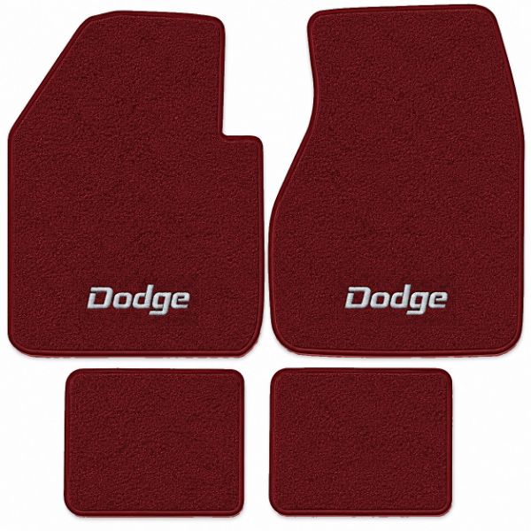 Picture of 1965 Dodge 880 Custom Floor Mats, Loop Carpet with Embroidered Logos - 4 Piece