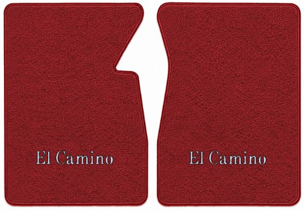 Picture of 1959-1960 Chevrolet El Camino Floor Mats, Tuxedo Carpet with Embroidered Logos - 2 Piece