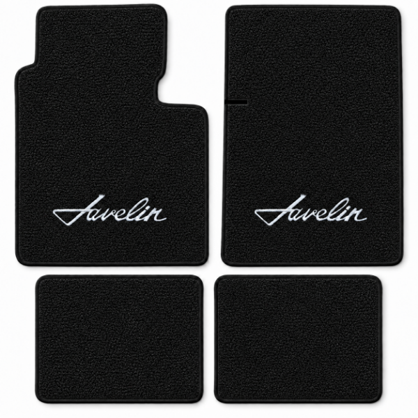 Picture of 1968-1969 American Motors Javelin Floor Mats, Loop Carpet with Embroidered Logos - 4 Piece