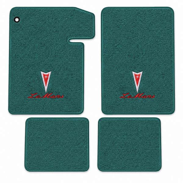 Picture of 1964-1965 Pontiac LeMans Floor Mats, Loop Carpet with Embroidered Logos - 4 Piece