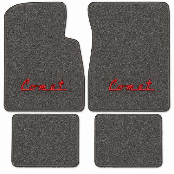 Picture of 1960-1962 Mercury Comet Floor Mats, Loop Carpet with Embroidered Logos - 4 Piece