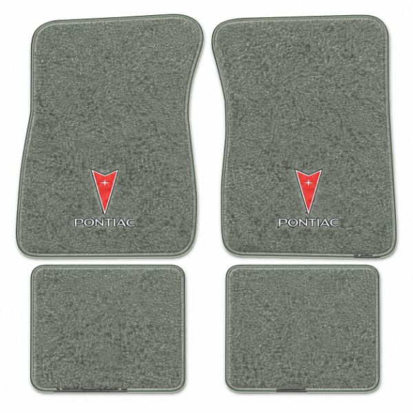 Picture of 1987-1991 Pontiac Bonneville Floor Mats, Cutpile Carpet with Embroidered Logos - 4 Piece