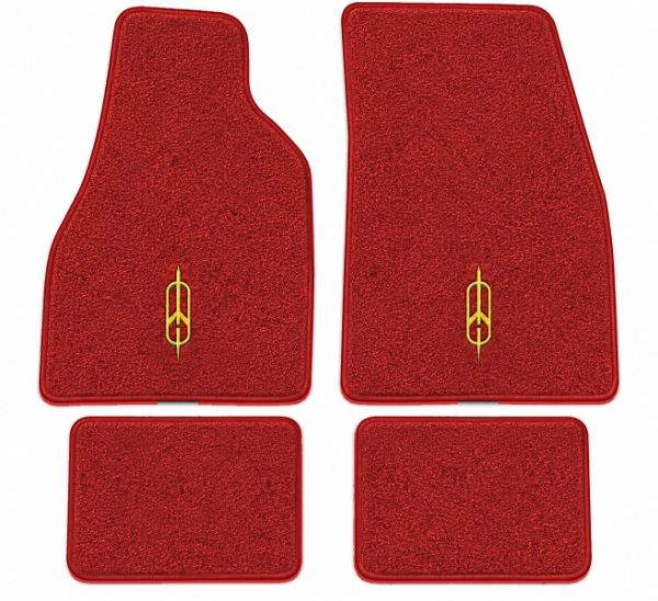 Picture of 1954-1956 Oldsmobile Starfire Floor Mats, Loop Carpet with Embroidered Logos - 4 Piece