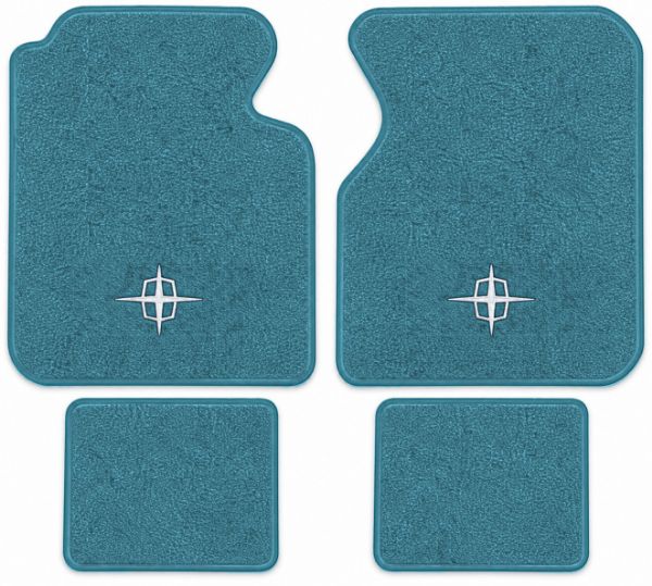 Picture of 1961-1969 Lincoln Continental Floor Mats, Loop Carpet with Embroidered Logos - 4 Piece