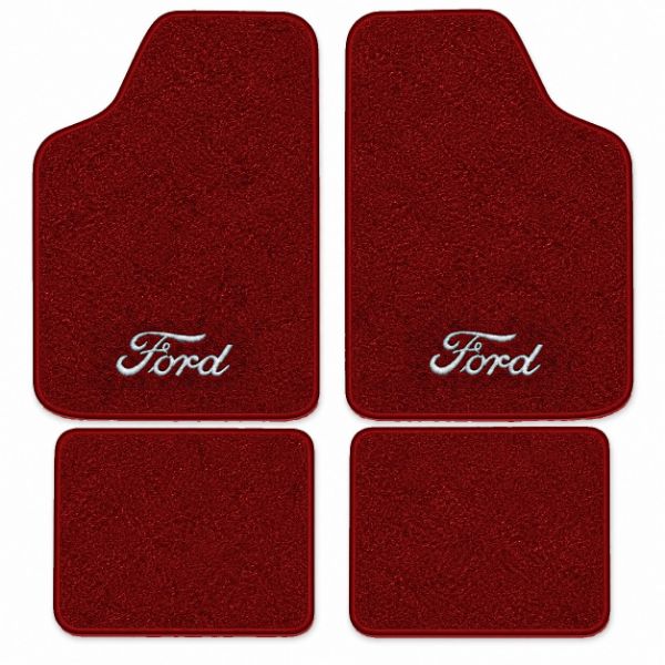 Picture of 1978-1980 Ford Fiesta Floor Mats, Cutpile Carpet with Embroidered Logos - 4 Piece