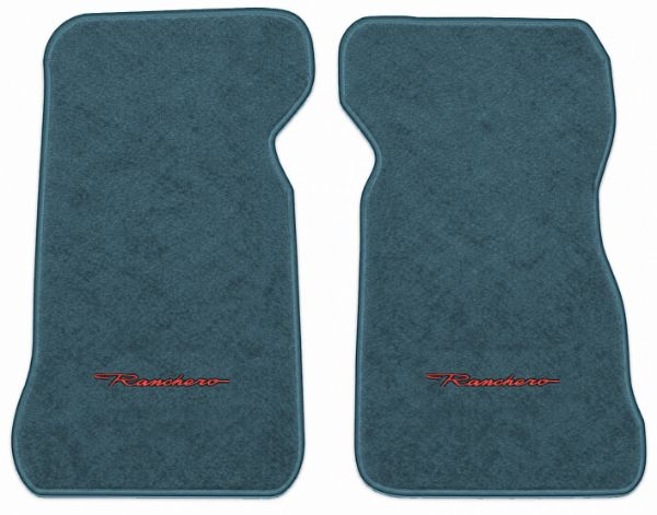 Picture of 1974-1979 Ford Ranchero Floor Mats, Cutpile Carpet with Embroidered Logos - 2 Piece
