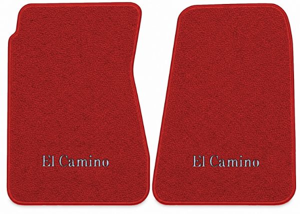 Picture of 1968-1972 Chevrolet El Camino Floor Mats, Loop Carpet with Embroidered Logos - 2 Piece