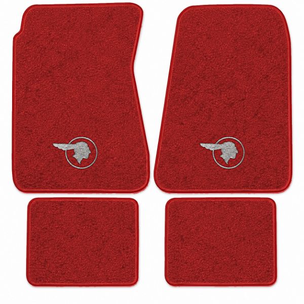 Picture of 1957 Pontiac Bonneville Floor Mats, Loop Carpet with Embroidered Logos - 4 Piece