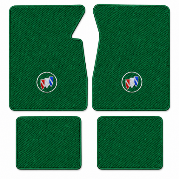 Picture of 1954-1956 Buick Century Floor Mats, Daytona Carpet with Embroidered Logos - 4 Piece
