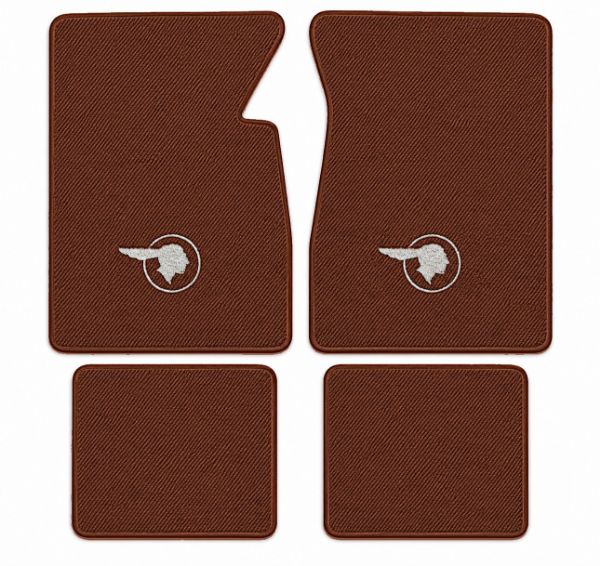 Picture of 1955-1956 Pontiac Star Chief Floor Mats, Daytona Carpet with Embroidered Logos - 4 Piece