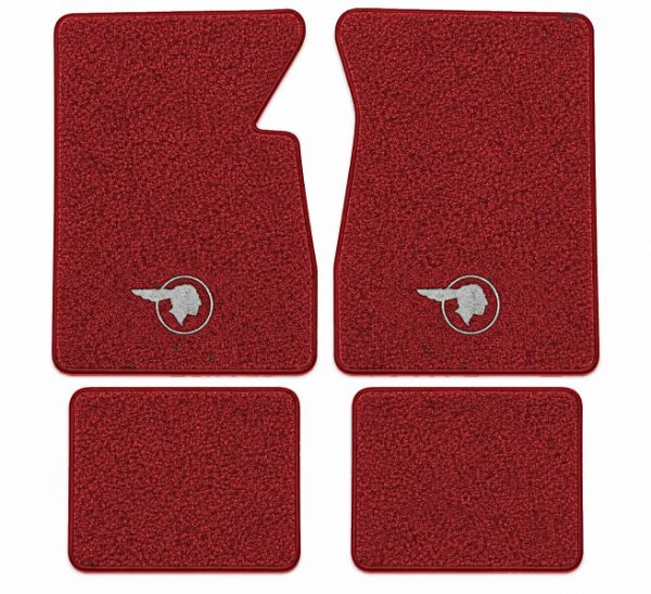 Picture of 1960 Pontiac Star Chief Floor Mats, Tuxedo Carpet with Embroidered Logos - 4 Piece