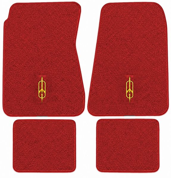 Picture of 1968-1972 Oldsmobile Vista Cruiser Floor Mats, Loop Carpet with Embroidered Logos - 4 Piece
