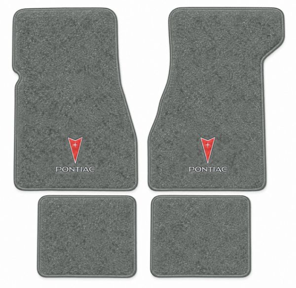 Picture of 1974-1976 Pontiac Grand Prix Floor Mats, Cutpile Carpet with Embroidered Logos - 4 Piece