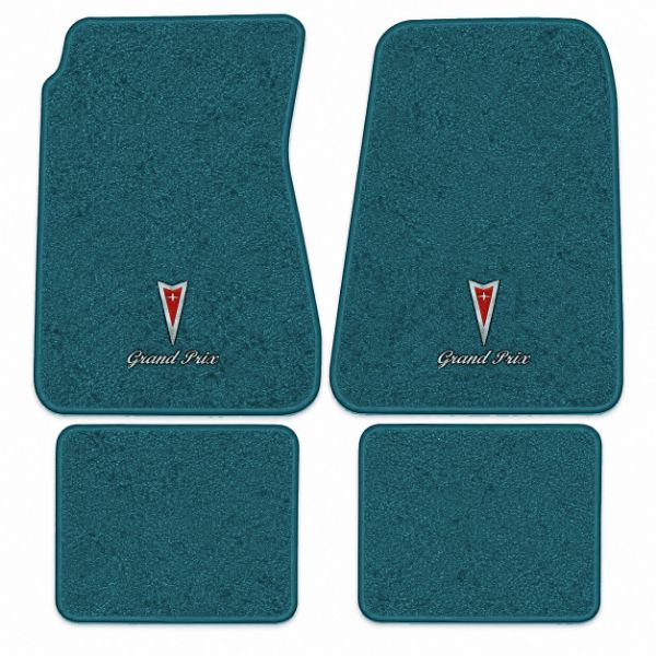 Picture of 1969-1972 Pontiac Grand Prix Floor Mats, Loop Carpet with Embroidered Logos - 4 Piece