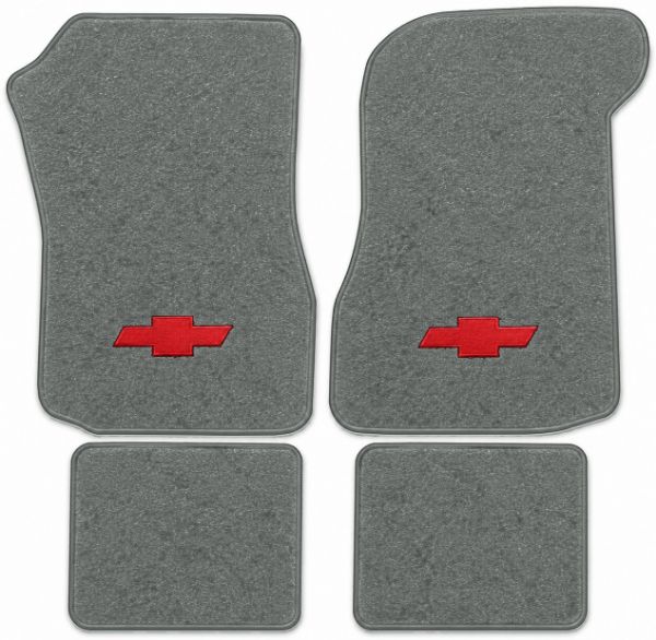 Picture of 1974-1976 Chevrolet Chevelle Laguna Type S-3 Floor Mats, Cutpile Carpet with Embroidered Logos - 4 Piece