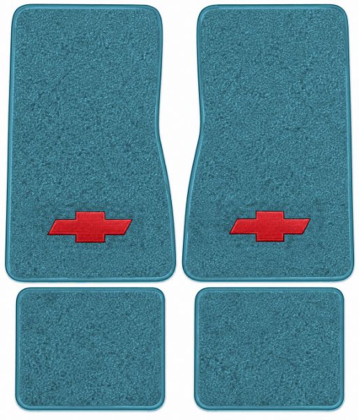 Picture of 1968 Chevrolet Chevy II Floor Mats, Loop Carpet with Embroidered Logos - 4 Piece