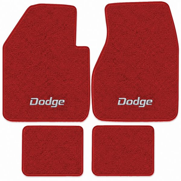 Picture of 1965-1973 Dodge Monaco Floor Mats, Loop Carpet with Embroidered Logos - 4 Piece