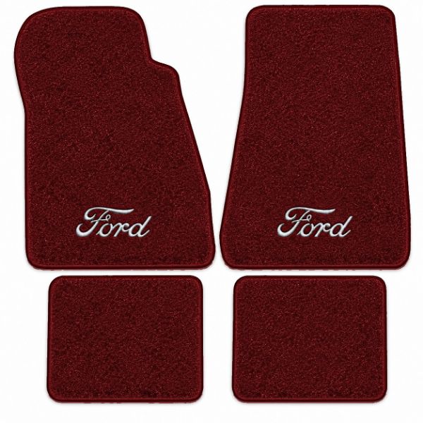 Picture of 1979-1986 Ford LTD Country Squire Floor Mats, Cutpile Carpet with Embroidered Logos - 4 Piece