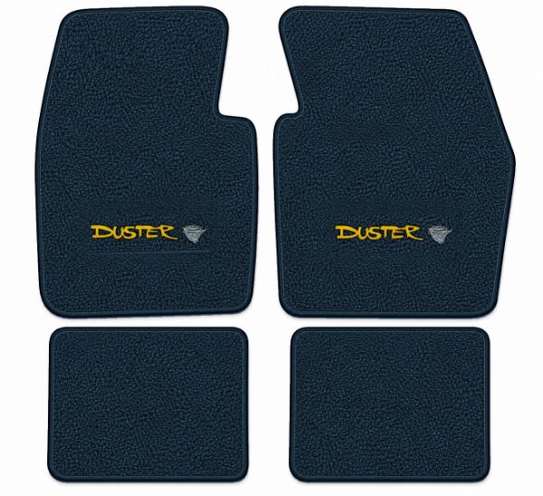 Picture of 1970-1973 Plymouth Duster Floor Mats, Loop Carpet with Embroidered Logos - 4 Piece
