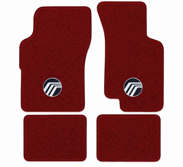 Picture of 1986-1991 Mercury Sable Floor Mats, Cutpile Carpet with Embroidered Logos - 4 Piece
