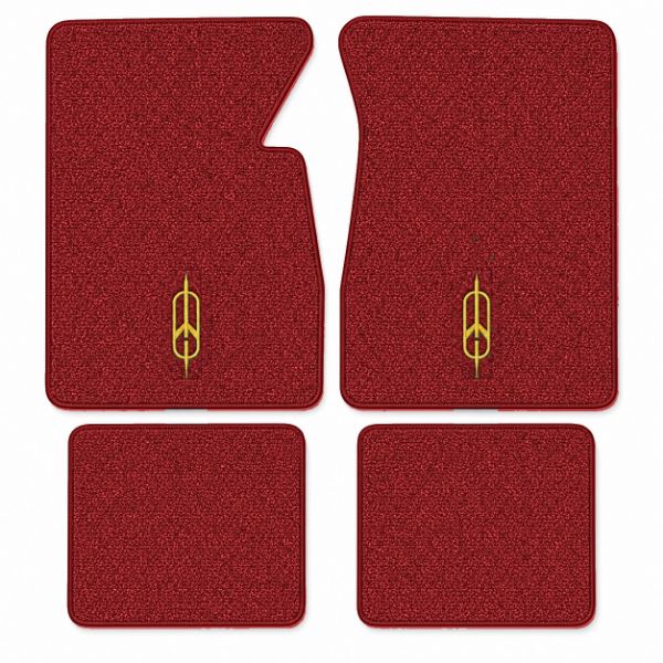 Picture of 1961-1962 Oldsmobile Dynamic 88 Floor Mats, Tuxedo Carpet with Embroidered Logos - 4 Piece