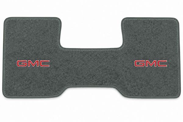 Picture of 1979-1986 GMC C1500 2WD Auto/3spd Low Tunnel Floor Mat, Cutpile Carpet with Embroidered Logos, Front Row - 1 Piece