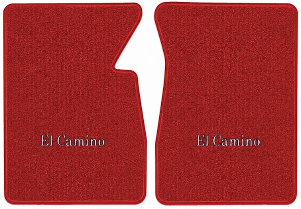 Picture of 1959-1960 Chevrolet El Camino Floor Mats, Loop Carpet with Embroidered Logos - 2 Piece