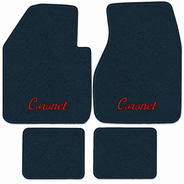 Picture of 1959 Dodge Coronet Floor Mats, Loop Carpet with Embroidered Logos - 4 Piece
